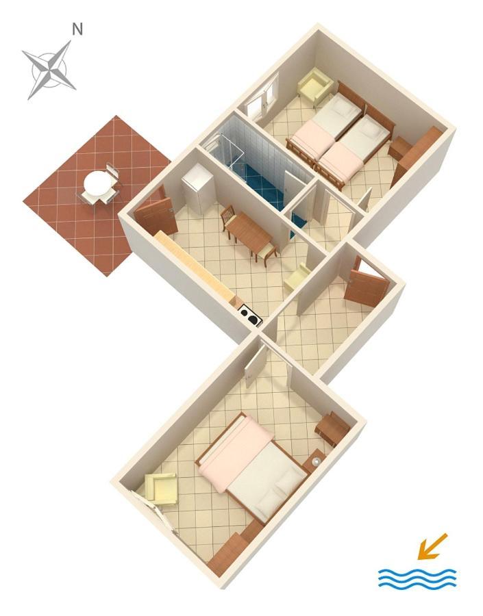 Apartment Zaglav 878A Exteriör bild